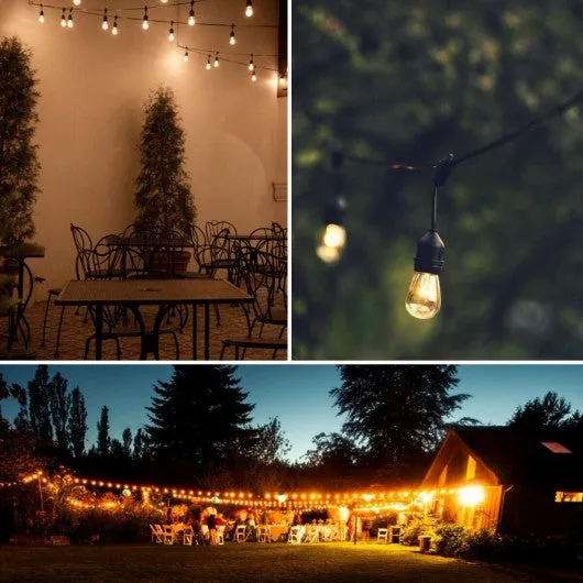 19.5FT LED Outdoor Waterproof Globe String Lights Bulbs