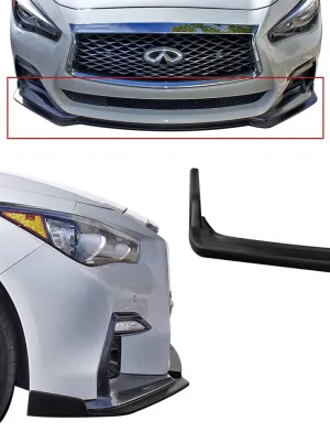 2018-2024 Infiniti Q50 Front Splitter - Sport - [Matte Black] - KB11240