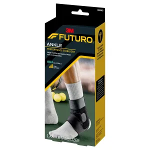 3M Futuro Ankle Performance Stabilizer, Adjustable, Adult, Black, 1 Case of 12