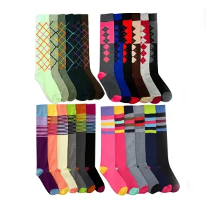 6-Pack: ToBeInStyle Women's Knee High Socks