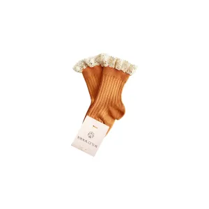 Ankle Lace Socks | Nude