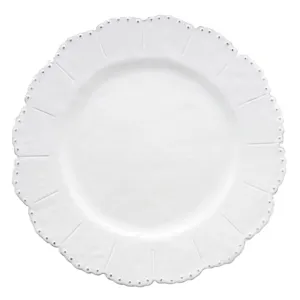 Bella Bianca Beaded Dinner Plate