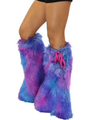 Blue Pink Purple Tie-Dye Fluffies