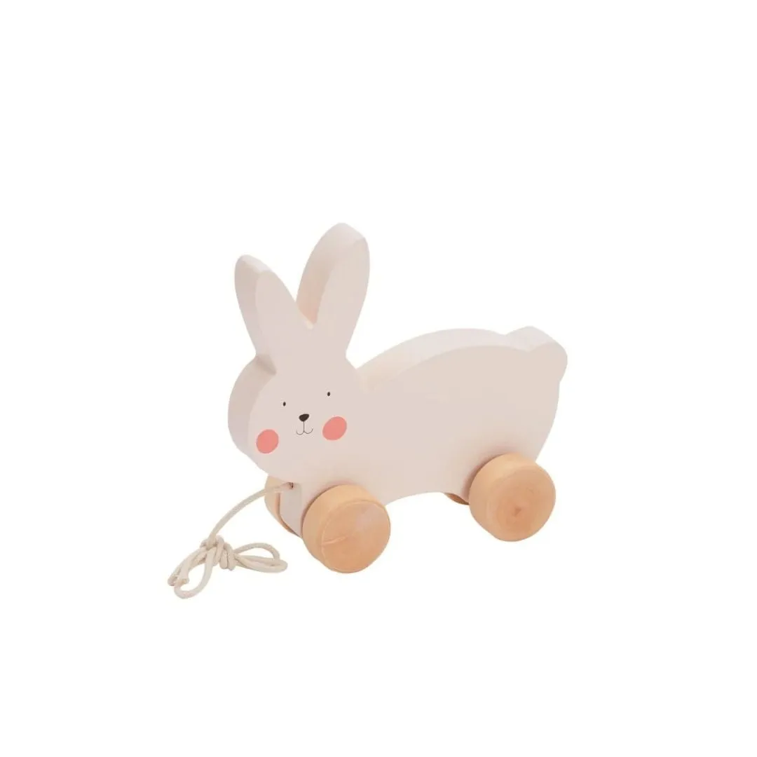 Bubble Wooden Rabbit Pull Along (18m )