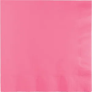 Bulk Pack of 100 Candy Pink Luncheon Napkins 3Ply