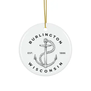 Burlington Wisconsin Nautical Ornament