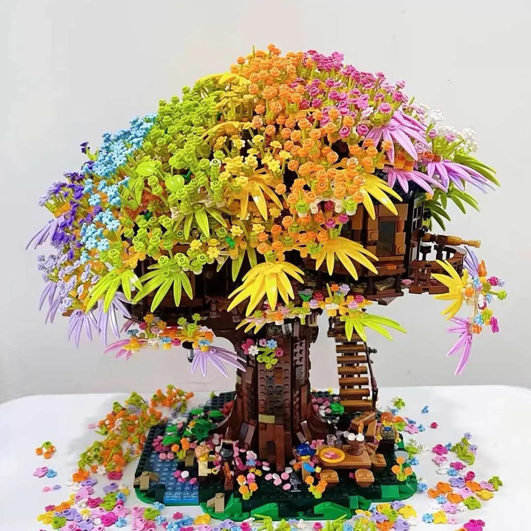 Cherry Blossom Bonsai Tree Building Blocks Sets