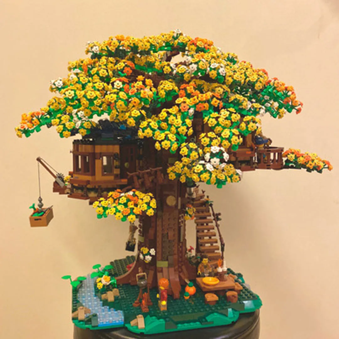 Cherry Blossom Bonsai Tree Building Blocks Sets