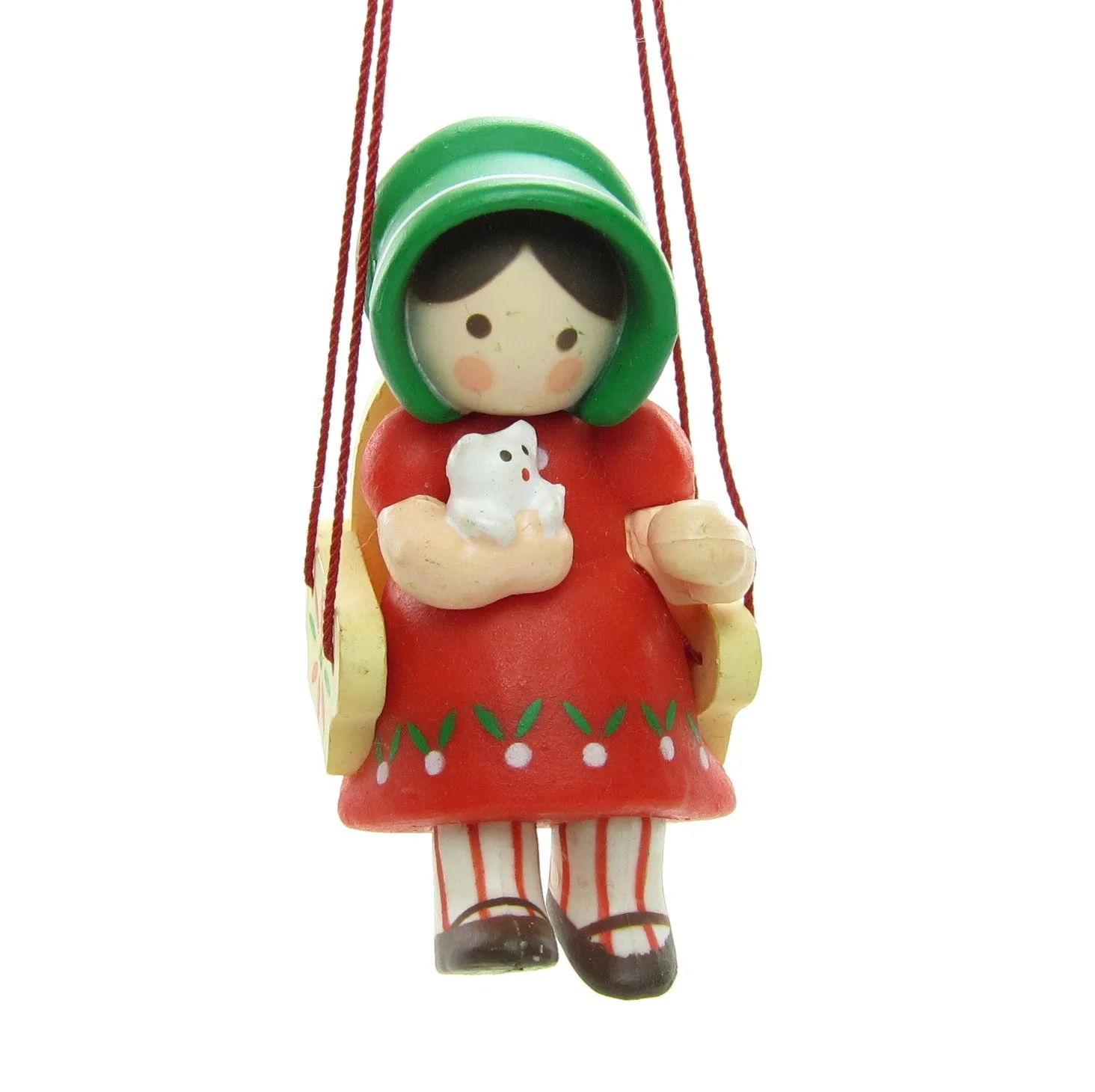 Christmas is for Children Hallmark Ornament Girl Sitting in Swing