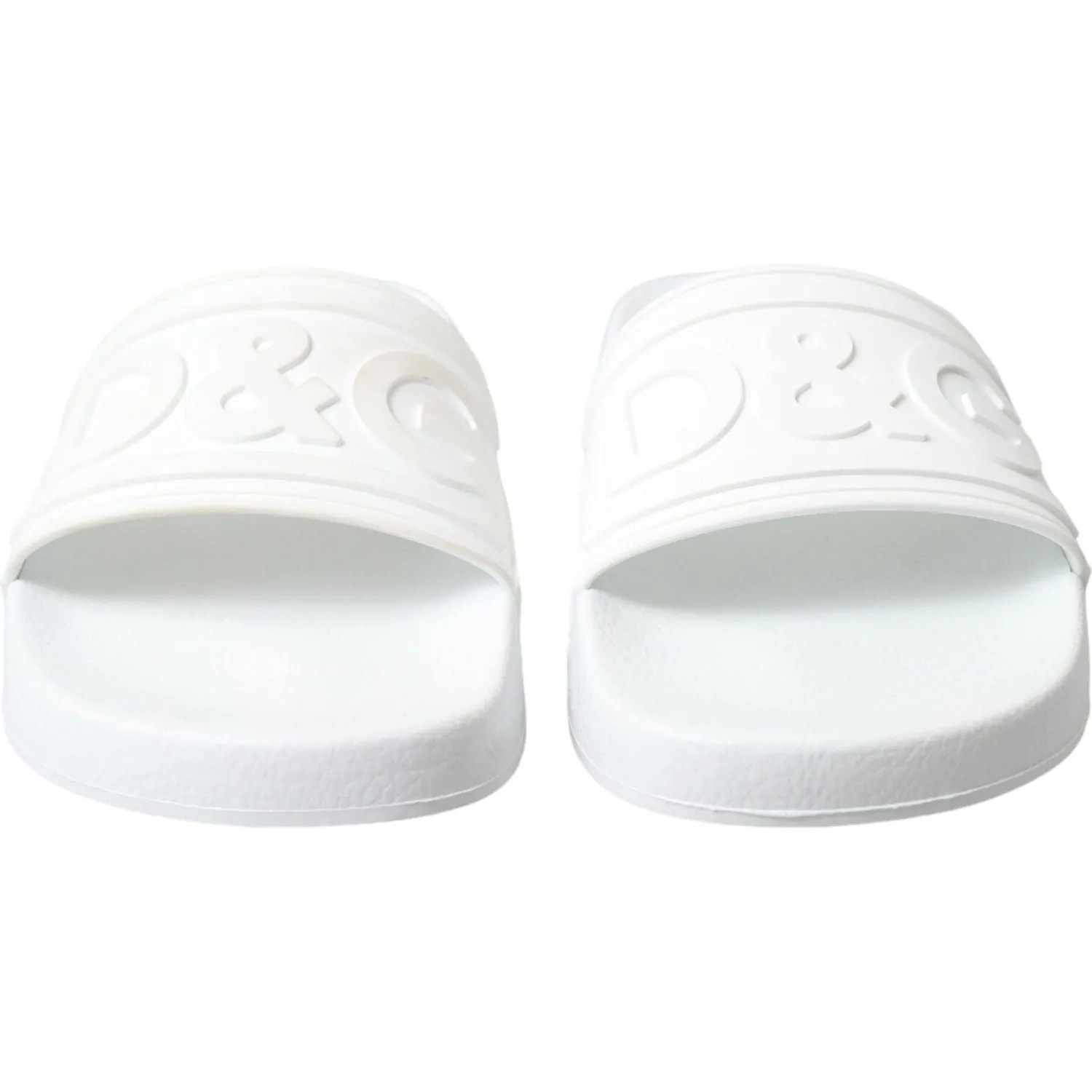 Dolce & Gabbana Elegant White Logo Slides