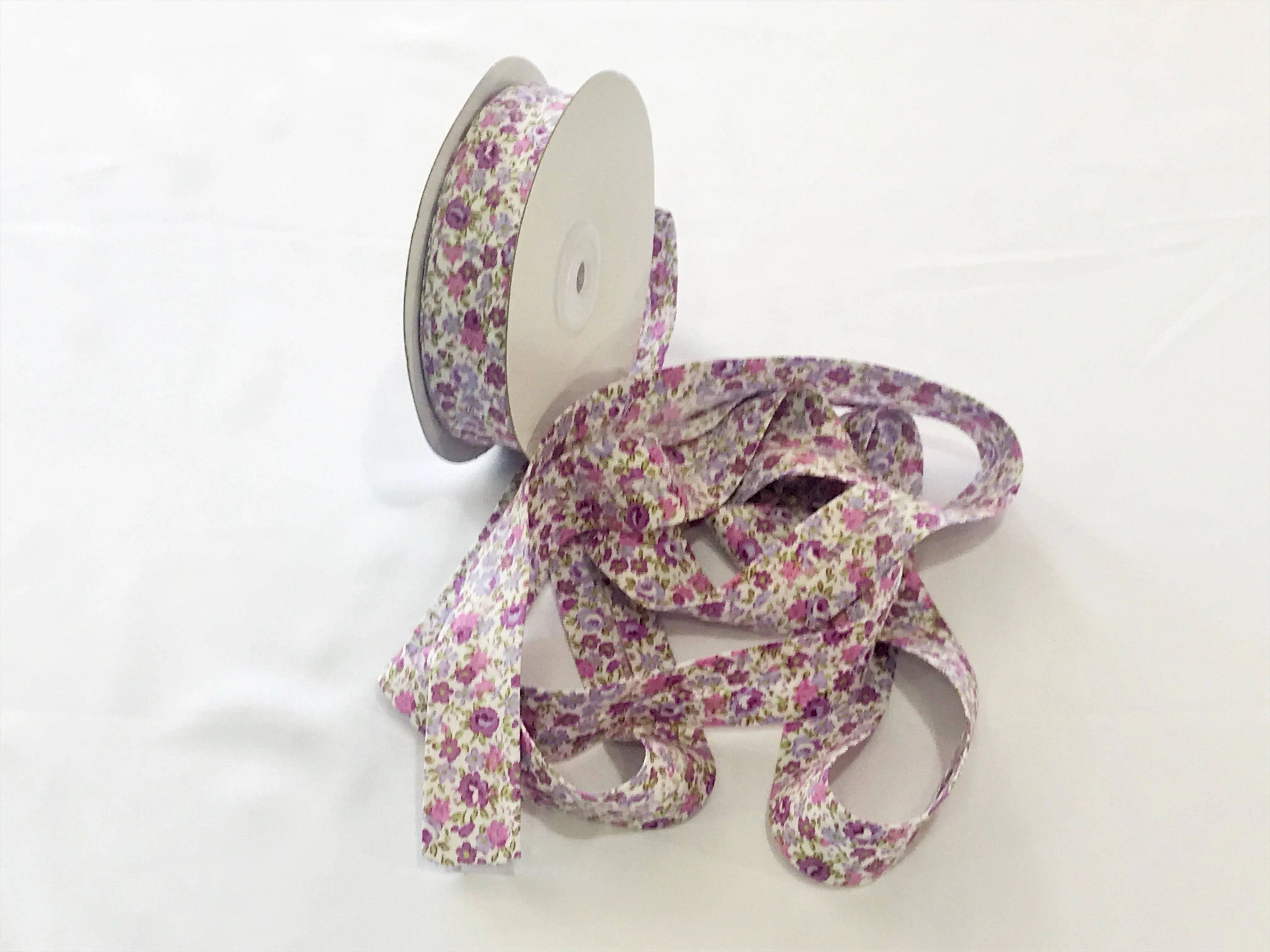 Floral Print Bias Binding Cotton Tape - FULL REEL