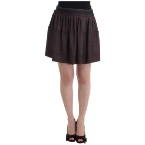 GF Ferre Chic Purple Mini Skirt for Elegant Evenings