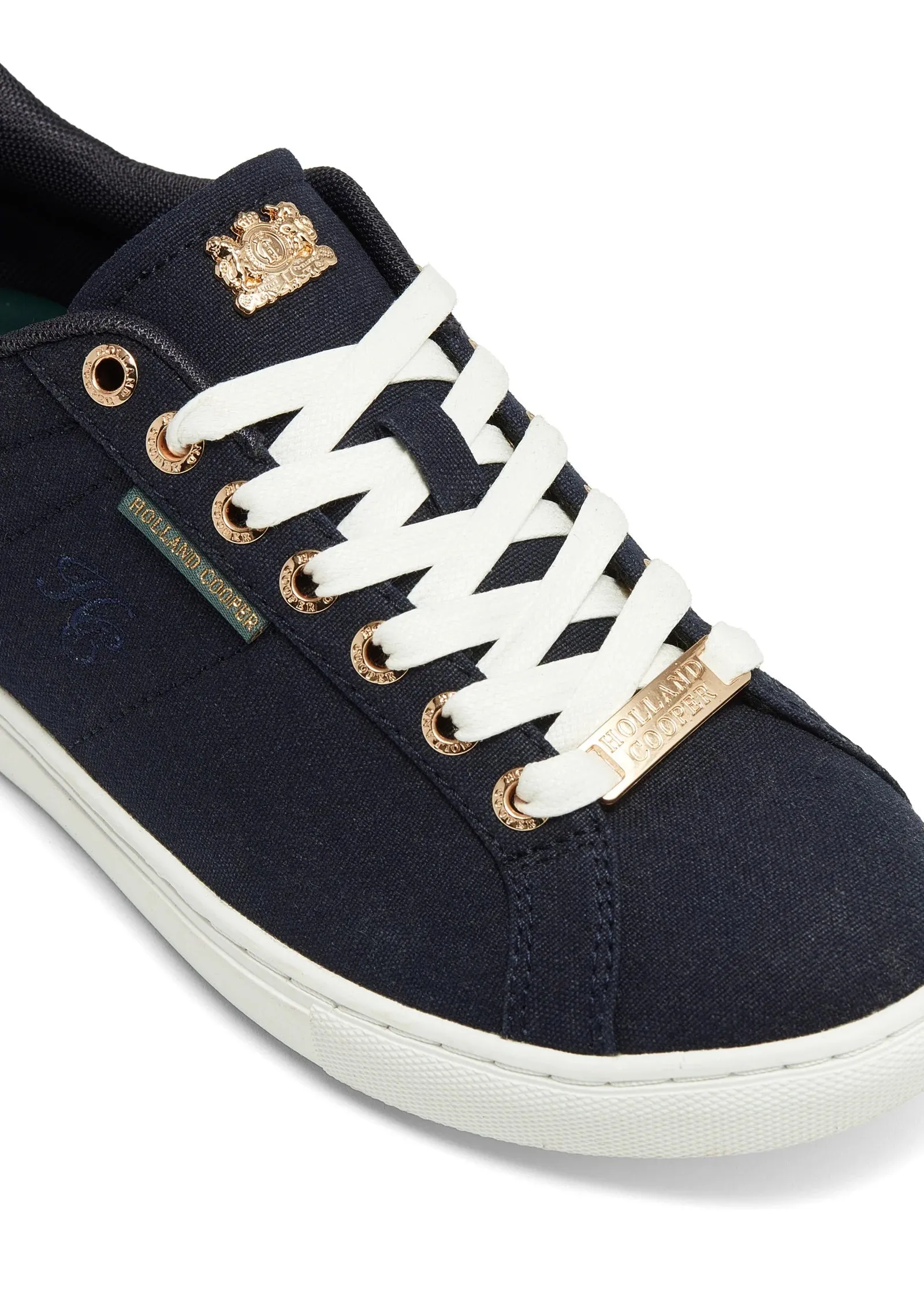 Holland Cooper Chelsea Court Ladies Trainer in Ink Navy