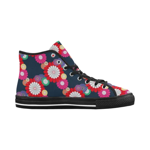 Kiku Floral Pattern Equil High Tops - Womens