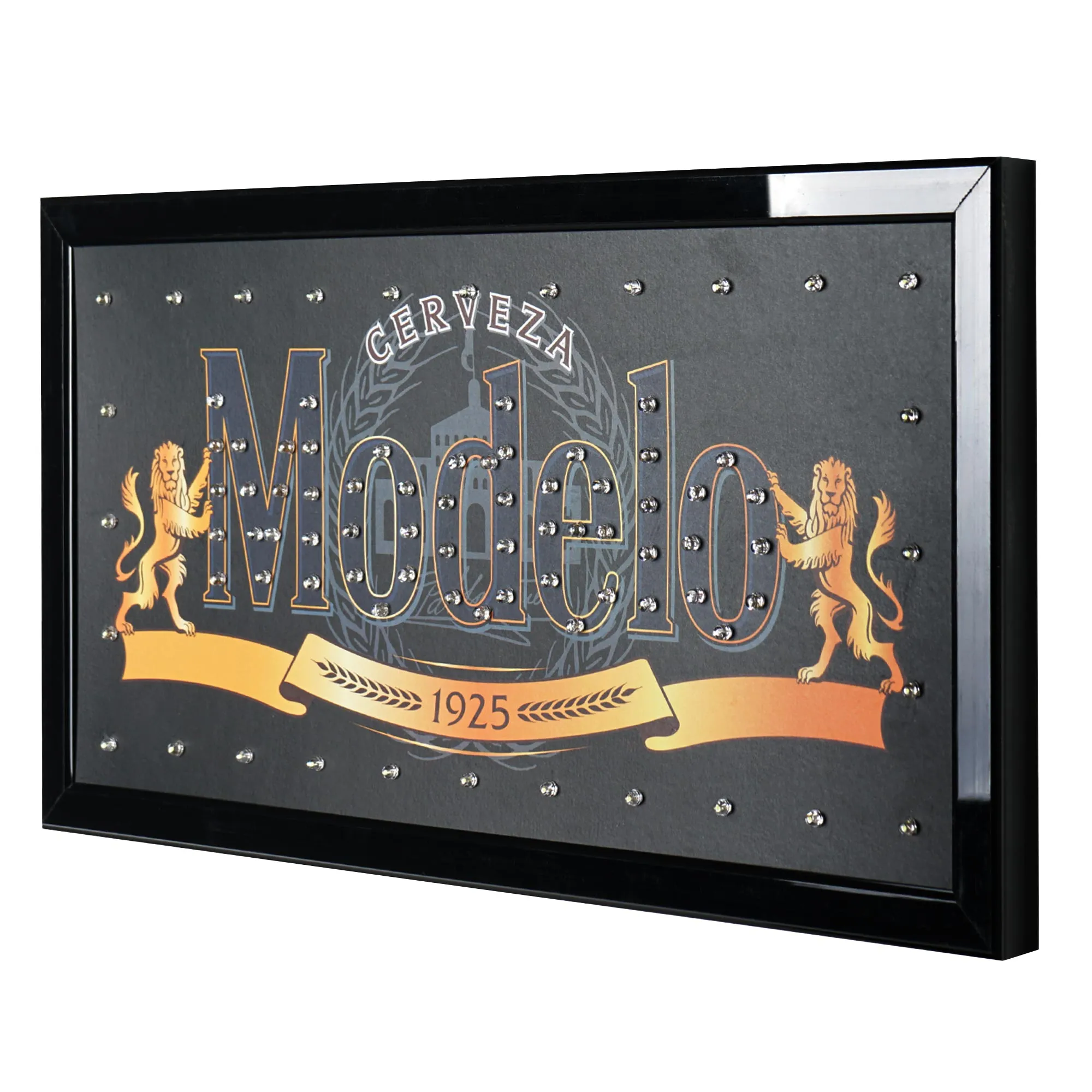 Licensed Modelo Framed Flashing LED Marquee Wall Sign (19"x10")