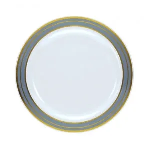 Magnificence - 7.5" Plastic Plate - Platinum - 10 ct. (Case Qty: 120)