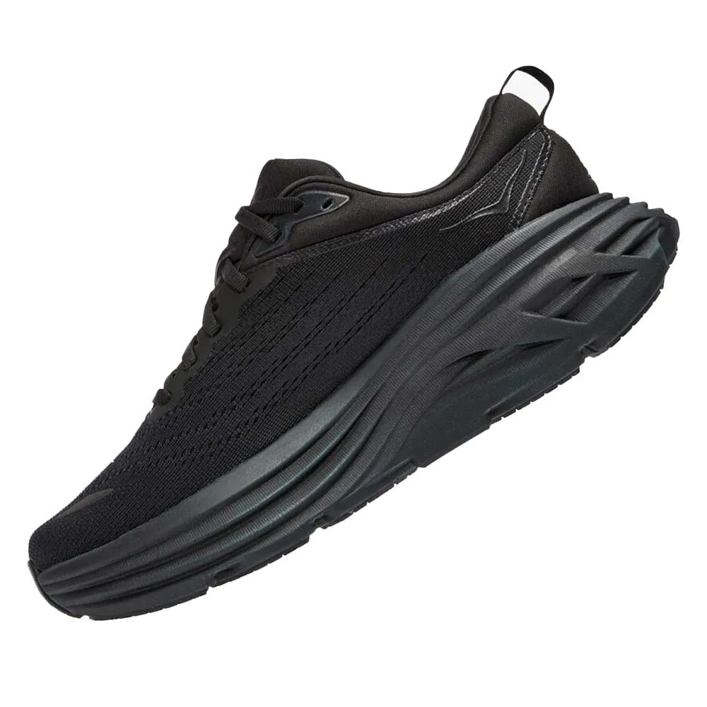 Men's Bondi 8 Running Shoe - Black/Black - Regular (D)