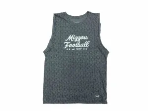 Missouri Tigers Under Armour WOMENS Gray "Mizzou Football" Heatgear Tank Top (M)