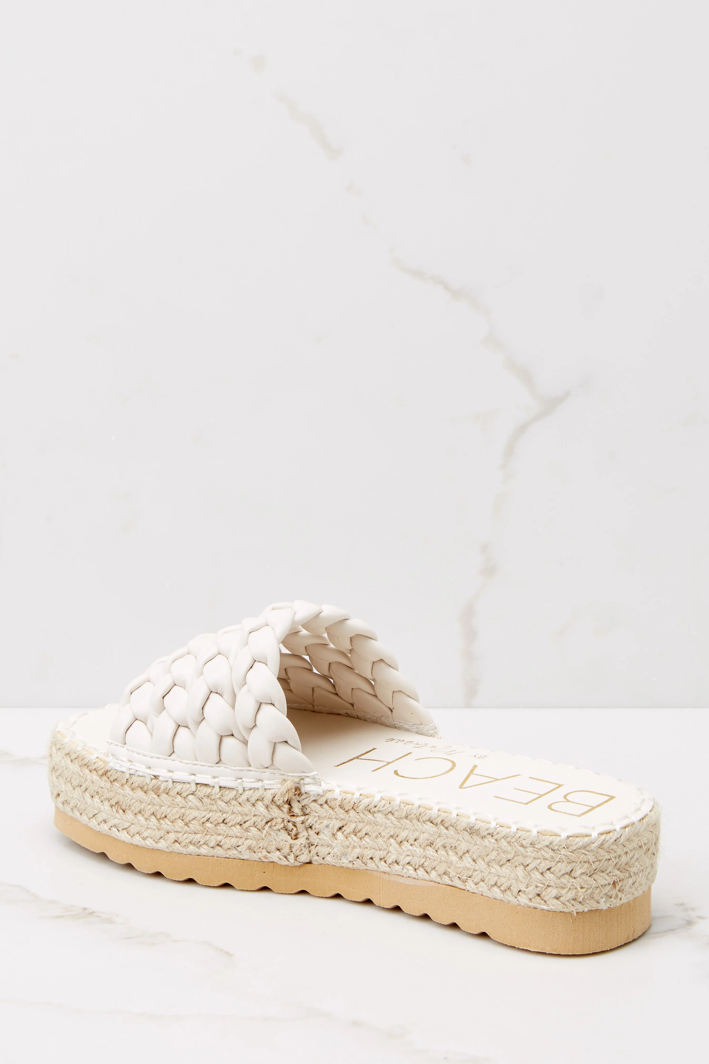 Pacific White Platform Sandal