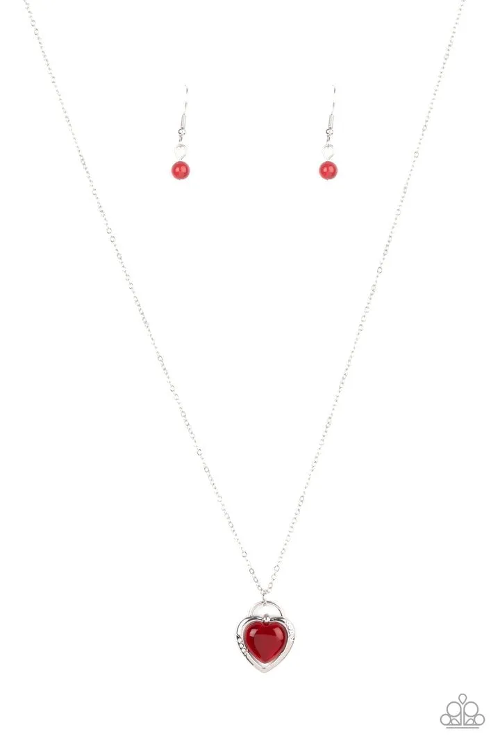 Paparazzi A Dream is a Wish Your Heart Makes Necklace Red