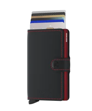 Secrid Miniwallet Matte Black & Red