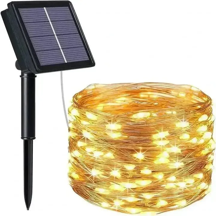 Solar LED String Lights Waterproof Outdoor Decorative Lamp For Christmas Wedding Home Party