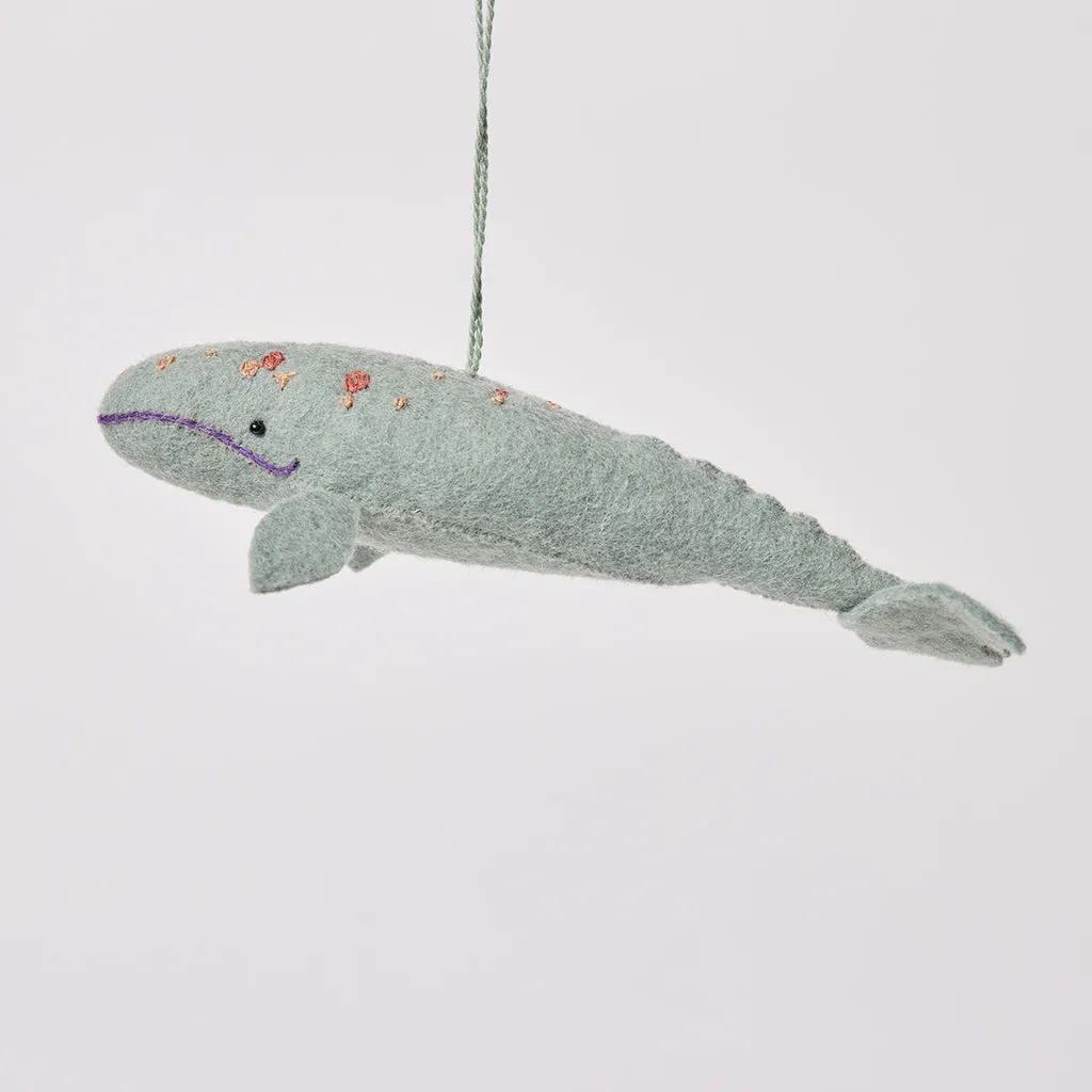 Spyhop Gray Whale Ornament