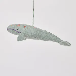 Spyhop Gray Whale Ornament