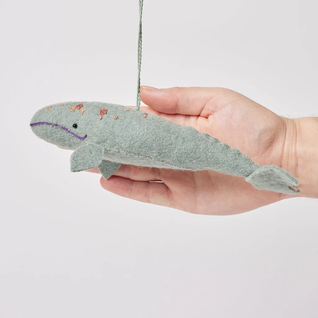 Spyhop Gray Whale Ornament