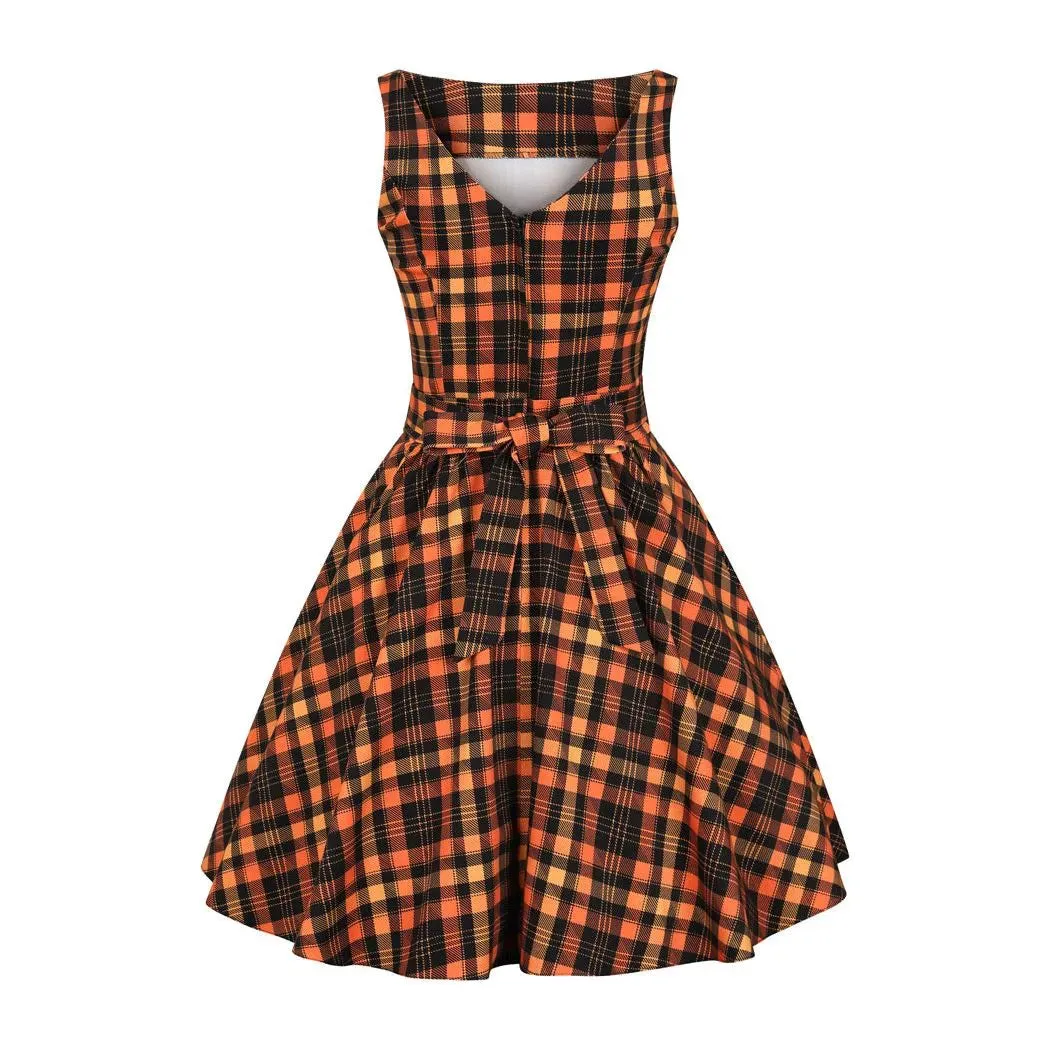 Tea Dress - Halloween Tartan