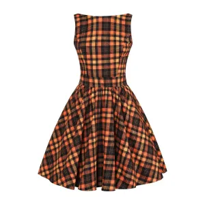 Tea Dress - Halloween Tartan