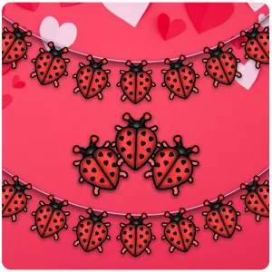 Valentine's Day 6.5' Large Hanging Love Bug Banner